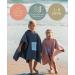 Molis & Co. Batheponcho for Kids (3-4 Years) - Striped Hooded Beach Towel & Bathrobe - Lightweight & Compact (Oeko-Tex 100) - Altrosa Color - Buy Online on GoSupps.com
