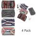 Bohend Boho Wide Elastic Hair Bands for Women & Girls - 4 Pack Sports & Yoga Headbands - Bohemia Style Frontal Ligaments Headgear - Buy Online on GoSupps.com