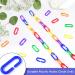 Bissap Plastic Chain Links Birds 250pcs - Mix Color Rainbow DIY C-Clips for Swing Climbing Cage Toys - Ideal for Sugar Gliders, Rats, Parrots, Birds - Children's Learning Toy - Buy Online on GoSupps.com