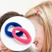 100 Seamless Hair Ties - Candy Color Rubber Bands for Kids & Girls | Multi-Colored 2cm Ponytail Holders - Buy Online on GoSupps.com