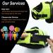 Vivaglory Ripstop Dog Rescue Vest - Improved Buoyancy & Visibility for Small/Medium Dogs | Neon Yellow XS (35-43cm Chest Circumference) - Perfect for Boating & Water Safety - Buy Online on GoSupps.com