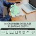 Shop Extra Large Suede Eyeglass Cloth - 8x10 | Durable Washable Ultra-Fine Cleaning for Lenses & Screens - Light Green - Buy Online on GoSupps.com