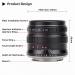 Brightin Star 55mm F1.8 Full Frame Manual Focus Lens for Sony Mirrorless Cameras - Compatible with ZV-E10, A7IV, A6400, A7SIII, A7III, A7C, A6600, and more - Black - Buy Online on GoSupps.com