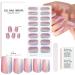 Gel Nail Stickers Semi Cured Gel Nails - 16PCS Stickers Nail Wraps Soft Self-Adhesive - Semi Cured Gel Nail Wraps - Glossy & Long Lasting Gel Nail Stickers Need UV Light (Blue-Purple Gradient) - Buy Online on GoSupps.com