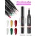Kalolary 6 Colors Nail Polish Pen - 3 in 1 Gel Pen Brush for DIY Nail Art at Home Salon - Buy Online on GoSupps.com