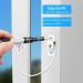 eSynic 4pcs Window Safety Restrictors with Keys - White UPVC Window Security Locks for Child Safety - Ideal for Home and Public Use - Buy Online on GoSupps.com