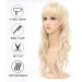 Blonde Mullet Wig for Women - 22 inch Long Synthetic Pixie Cut with Bangs and Fringe for Party and Cosplay - Buy Online on GoSupps.com