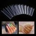 Extra Long C Curve Nail Tips - Half Cover Clear French XXL Deep Fingernail - 500 Pcs Acrylic Straight Square Tips for DIY Nail Art & Press-On Extensions - Buy Online on GoSupps.com