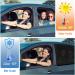 Buy Akapola 2-Piece Car Baby Sun Protection Visor | Universal Fit UV Heat Shield for Kids | Suitable for Cars SUVs Vans - Black - Buy Online on GoSupps.com