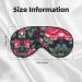 Shop Rose Flower Floral Print Unisex Eye Mask - Soft Comfortable Light-Blocking Sleep Mask for Better Rest | International Shipping - Buy Online on GoSupps.com