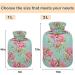 NAANLE 2L Heat Bottle with Floral Poppy Cover | Pain Relief & Therapy | Transparent Hot Water Bottle for Back & Neck Care - Buy Online on GoSupps.com