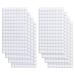 Self Adhesive Dots  1000Pcs(500 Pair Set) 0.39 Inch / 10mm Diameter Hook and Loop Dots Tape  10mm Nylon Sticky Back Coins  Suitable for Classroom  Office  Home  White 0.39 / 10mm - 1000Pcs