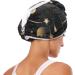 Super Absorbent Stars & Moons Black Hair Towels - Quick Dry Hair Turbans (2 Pack) | Perfect for Women & Girls - Buy Online on GoSupps.com
