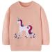Girls Sweatshirt for Kids Cotton Top Casual Jumper Girl T Shirt Toddler Clothes Long Sleeve Pullover Age 1-12 Years 1-2 Years Unicorn 02