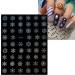 JMEOWIO 10 Sheets Christmas Snowflake Nail Art Stickers Decals Self-Adhesive Winter Holiday Nail Supplies Nail Art Design Decoration Accessories - Buy Online on GoSupps.com