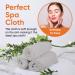 Superio Cotton Terry Washcloths Grey Towels 100% Cotton (6 Pack) - Soft & Absorbent Cleaning Cloths for Body and Face - Multi-Purpose Rags and Spa Towels - Buy Online on GoSupps.com