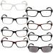 Reducblu Reading Glasses with Spring Hinge for Women and Men - Classic Readers 8 Pairs Mix 2.5 Diopters