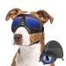 ENJOYING Large Dog Goggles Anti-UV Dog Sunglasses Soft Pet Motorcycle Eyewear Fog-Proof Windproof Shatterproof Dog Glasses for Large-Medium Dogs Clear Blue Clear Large