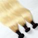 Remeehi 100g Peruvian 1B 613 Ombre Human Hair Extensions - Two Tone Blonde Silk Straight 18 - Buy Online on GoSupps.com