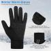 Achiou Winter Gloves for Men Women  Touch Screen Running Gloves  Waterproof Driving Glove for Texting Cold Weather Windproof Black Small - Buy Online on GoSupps.com