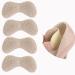 Premium Leather Breathable Heel Inset  Heel Pads  Heel Liner  Cushions Inserts for Shoes Too Big/Loose Prevent Heel Pain Rubbing&Blisters Improved Shoe Fit and Comfort are Unisex 4 Pieces (Beige)