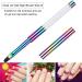 Ycyan Oval UV Gel Nail Brush Size 8 Rhinestone Handle | Professional Multi-colored Nail Art Tool - Buy Online on GoSupps.com