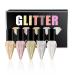 Liquid Glitter Eyeliner Colorful Set Long Lasting Waterproof Makeup Eyeliner Metallic Shimmer Pigment Liquid Eye Liner Pen Quick Drying High Pigmented Sparkle Eyeshadow