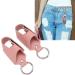 Asthma Inhaler Holder PU Leather Case for Travel and Medication Storage with Carabiner Clip 2pcs (Roseate) - Buy Online on GoSupps.com