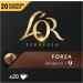  L'Or Espresso L'Or Espresso Coffee - 200 Forza Capsules Intensity 9 - Nespresso * compatible (pack of 10 x 20) - Buy Online on GoSupps.com