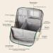 Trousse de Maquillage Debout de capacit Trousse Maquillage Debout avec Plusieurs Compartiments pour Organisateur Vertical en Cuir PU Voyage (Blanc) Blanche - Buy Online on GoSupps.com