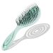 CHIARA AMBRA Bio Friendly Detangling Brush - No Tugging Detangler for Thick & Curly Hair or Extensions - Vegan Vent Hairbrush - Turquoise