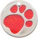 Personalised Engraved 25 32 & 36mm Glitter Paw Print Pet Tag. Bold Contrasting Text. Small Large & Very Large CAT/Dog ID Tags (Red 32mm (Medium & Large Dogs)) 32mm (medium & large dogs) Red - Buy Online on GoSupps.com