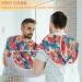 Watercolor Flowers Pattern Beard Bib Apron | Non-Stick Waterproof Hair Catcher for Men - Perfect Grooming Gift - Buy Online on GoSupps.com