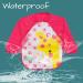 FILOWA 4PCS Baby Feeding Bibs with Long Sleeves | Waterproof Coverall Aprons for Infant Girls 6-36 Months | Pink/Red - Buy Online on GoSupps.com