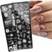 Sanwood Nail Stamps for Stunning Nail Art | Stainless Steel Manicure Tool Set for Women | Perfect Human Facial Pattern Templates - Buy Online on GoSupps.com