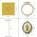 ZOCONE Embroidery Necklace Kit: Mini Cross Stitch with Hoop Pendant - Set of 4 Packs for Adults - Buy Online on GoSupps.com