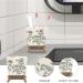 Buy Cabilock Ceramic Toothbrush Holder - Versatile Bathroom Accessory for Washbasins | American Style Toothpaste Storage - Buy Online on GoSupps.com