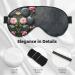 Buy Spa Stone & Rose Flowers Print Double-Sided Eye Mask - Soft Light Blocking for Better Sleep Quality | International Shipping Available - Buy Online on GoSupps.com