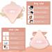 MEM Triangle Powder Puff - 8 Pcs Soft Velour Makeup Puffs for Face Powder Application | Wet/Dry Use, Skin-Friendly Sponge Beauty Tools with Satin Ribbon - Nude - Buy Online on GoSupps.com