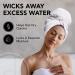 Premium Microfiber Hair Towel for Anti Frizz Hair Drying - Large & Lightweight - White - Buy Online on GoSupps.com