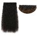 Hair Extensions Clip In Hair Extensions Synthetic Corn Wave 5 Clip in Hair Extensions Heat Resistant Wavy Hairpiece High Temperature 22" for Women Hairpieces Hair Pieces(2) 22inches 2
