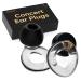 Ear Plugs for Concerts QuietZone High Fidelity Hearing Protection for Concerts and Musicians Reusable Silicone Ear Plugs for Work Sleep 30 dB Noise Cancelling(Clear)