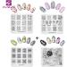 KADS 3D DIY Nail Art Stamp Plate Christmas Snowflakes, Snowmen & Flower Decorations - Set of 4 | C1 - Buy Online on GoSupps.com