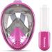 Vaincre 180 Full Face Snorkel Mask - Anti-Fog & Anti-Leak - Purple S/M - Buy Online on GoSupps.com