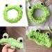 3-Piece Frog Headband Set - Fluffy Elastic Coral Fleece Hair Wraps for Face Washing Spa Yoga & Makeup - Ideal for Running - Buy Online on GoSupps.com