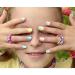 120-Piece Kids Fake Nails Set | Cute Full Cover Short False Fingernails for Girls | Children's Artificial Nail Tips for Decoration - Lovely Pattern - Buy Online on GoSupps.com
