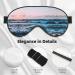 Ocean Waves Print Double-Sided Eye Mask | Soft Light Blocking for Better Sleep Quality - International Shipping - Buy Online on GoSupps.com