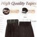 Elailite Tape in Human Hair Extensions - 20 Pieces 40cm Straight 50g #02 Dark Brown - International Shipping Available - Buy Online on GoSupps.com
