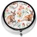 Funny Cartoon Kangaroo Mini Round Pill Box - 3 Compartment Portable Pill Organizer for Travel Home & Office - Buy Online on GoSupps.com