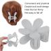 Buy Lightweight Large Flower Claw Clip | Durable Anti-Slip Hair Clip for Women & Girls - Light Gray - International Shipping Available - Buy Online on GoSupps.com
